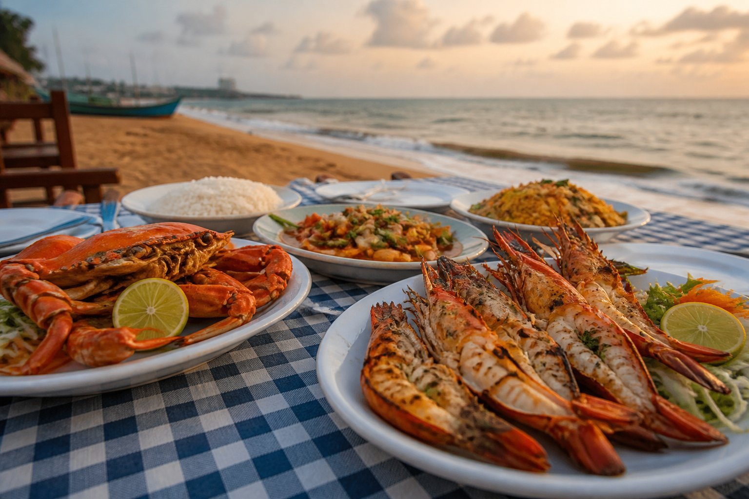 Seafood & Beach Walks Near Eththukala